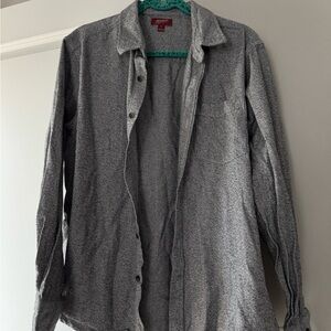 Men's Gray Button-Up Jacket